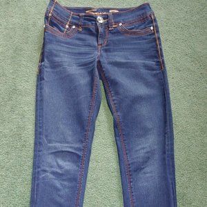 Seven Blue Jeans Rocker Slim Size 27 Embellished